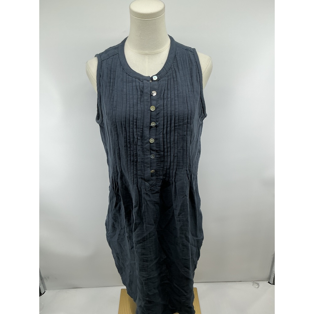 100% Organic Cotton Gauze Sleeveless Swing Dress